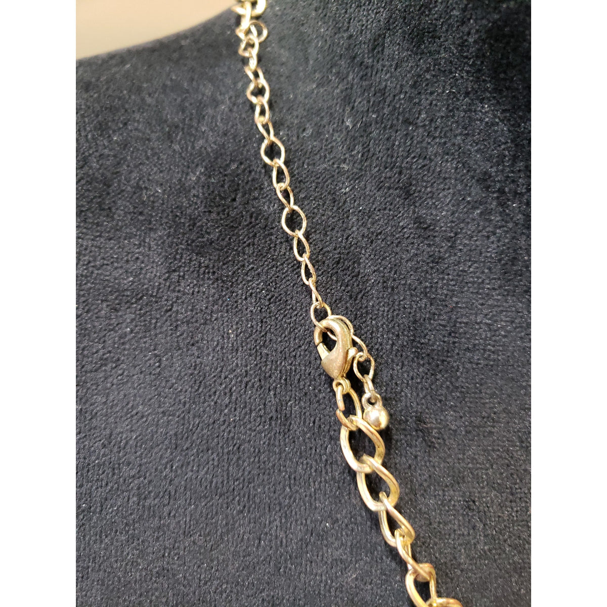 Women Gold Purple Statement Necklace Chain Beaded Hoop Charm Fashion Jewelry