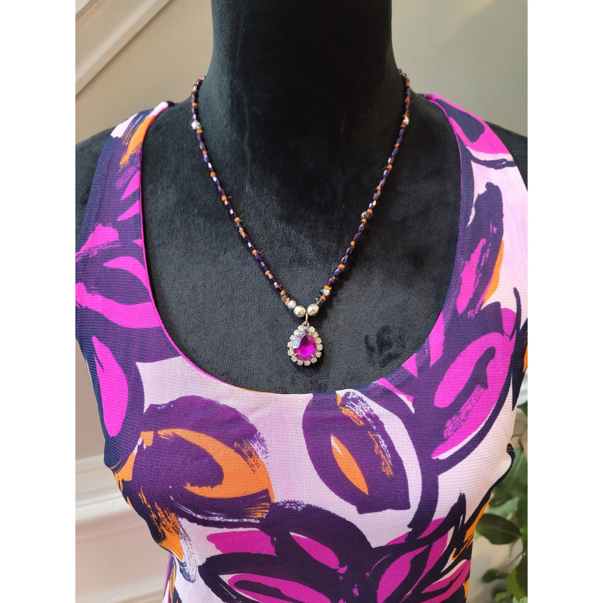 International Concepts Tank Top Womens Large Multicolor Floral Scoop Neck T-Back