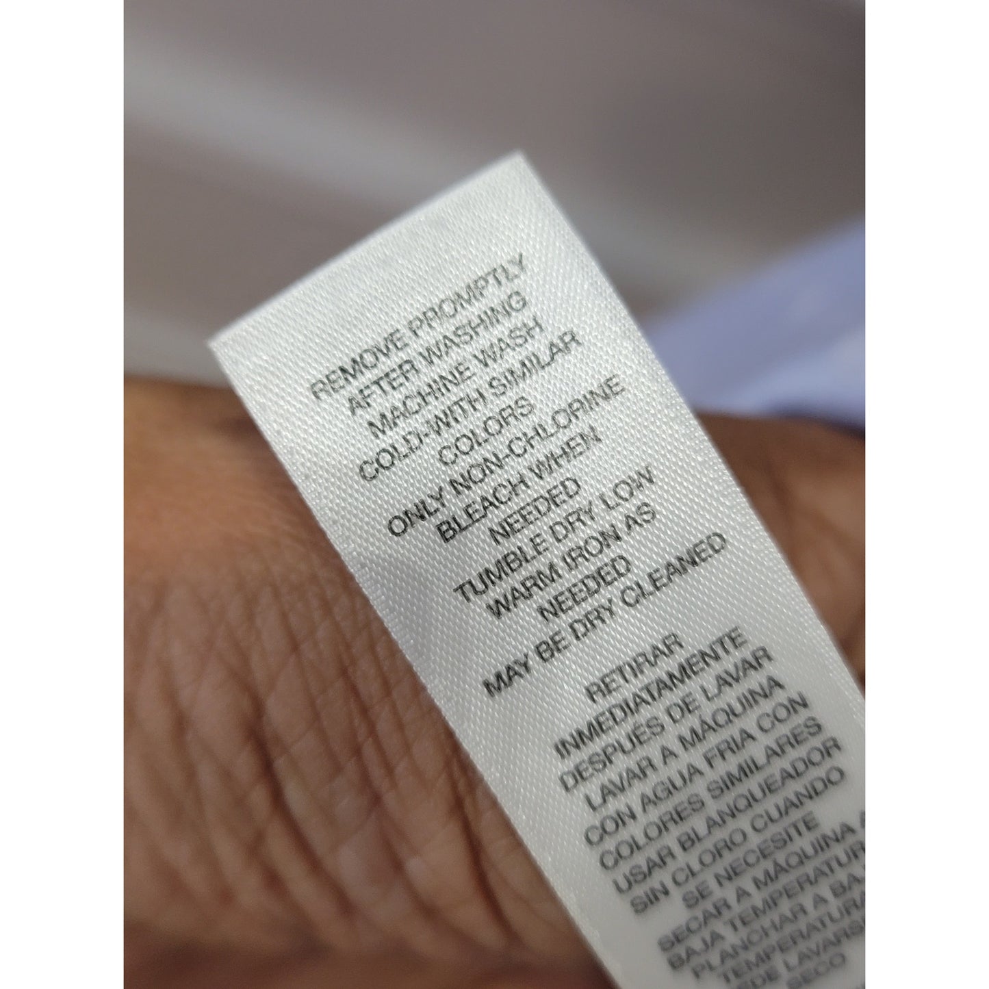 Chico's Button Front Shirt Women's Size 1 Medium Light Blue Polka Dot Cotton