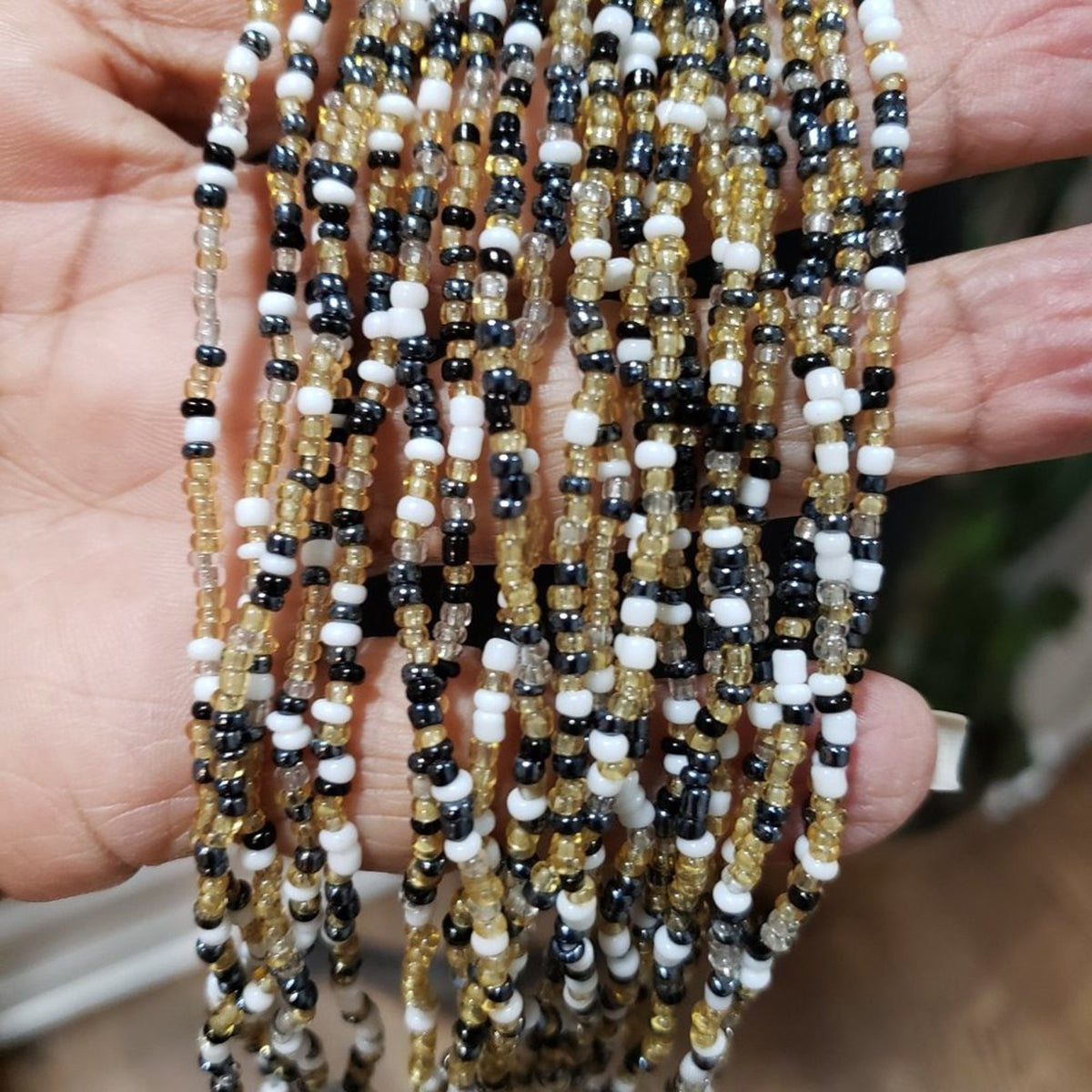 Women Fashion Alfani Tri Color Multi Strand Rope Knot Mixed Long Collar Necklace