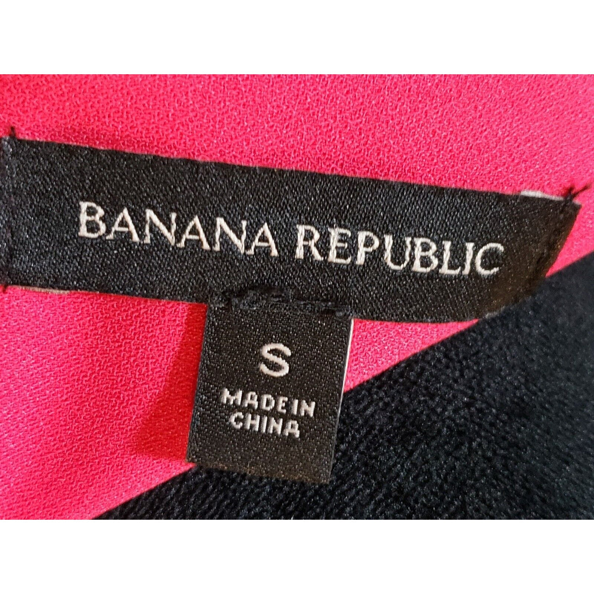 Banana Republic Womens Pink Short Sleeve Round Neck Knee Length Shift Dress S