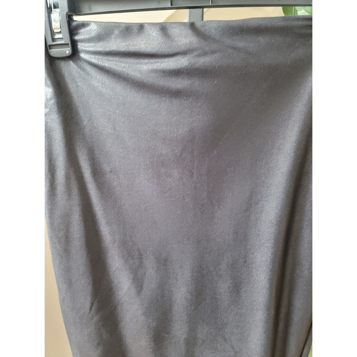Naked Wardrobe Pencil Skirt Women's Medium Black Fully Lined Back Slit Stretch