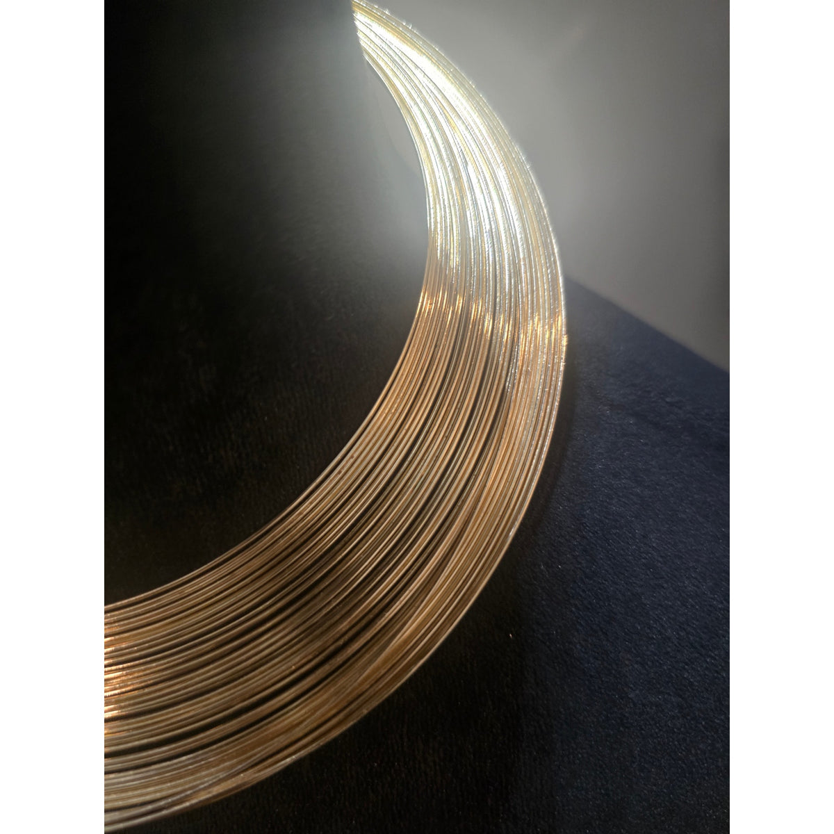 Women's Elegant Multi-Strand Gold Tone Choker Necklace Statement Jewelry Gift