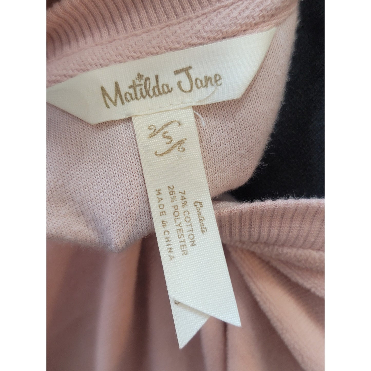 Matilda Jane Sweater Women's Size S Pink Purple Ombre Long Sleeve Knit Pullover