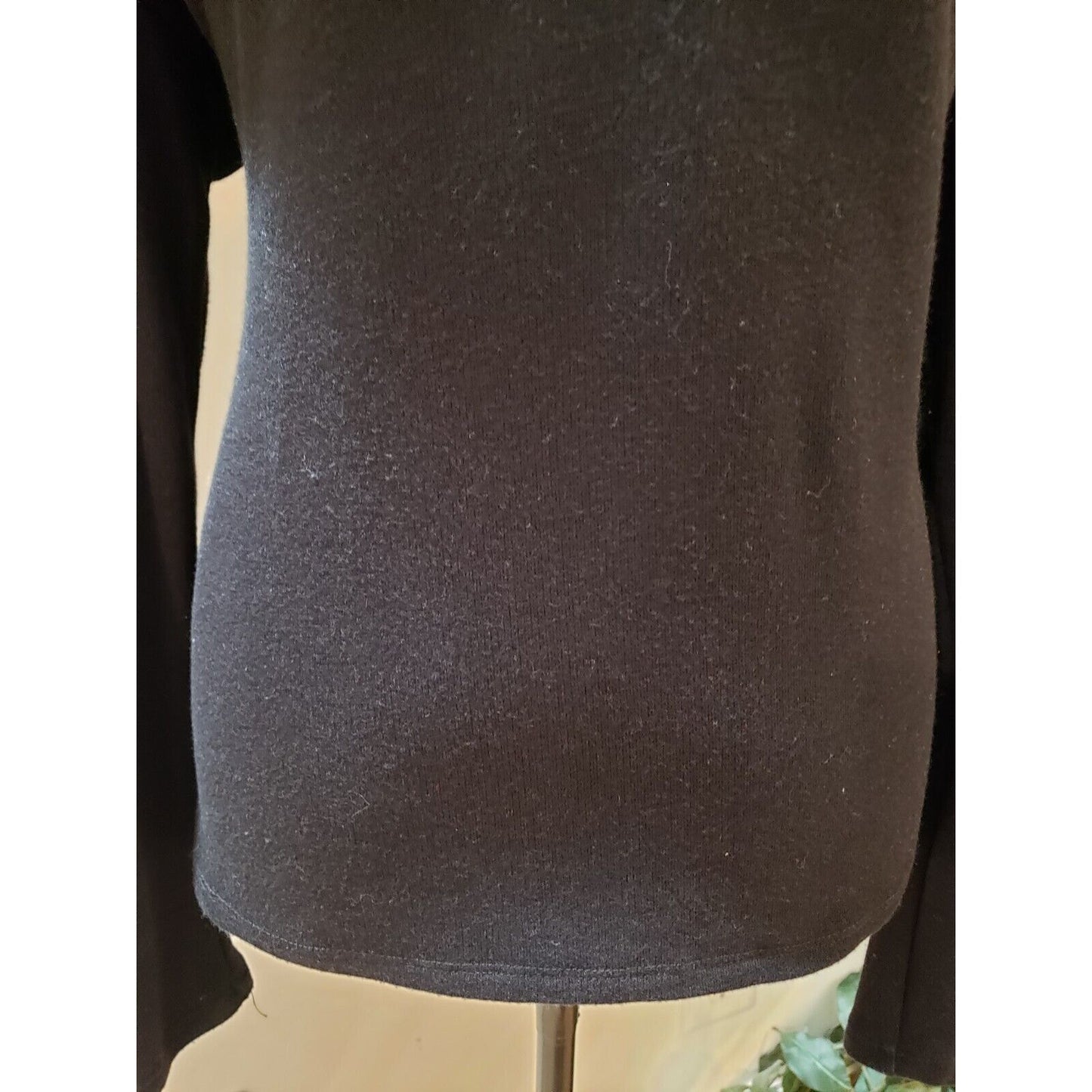 I.N.C. International Concepts Black Rhinestone Cold Shoulder Sweater Small