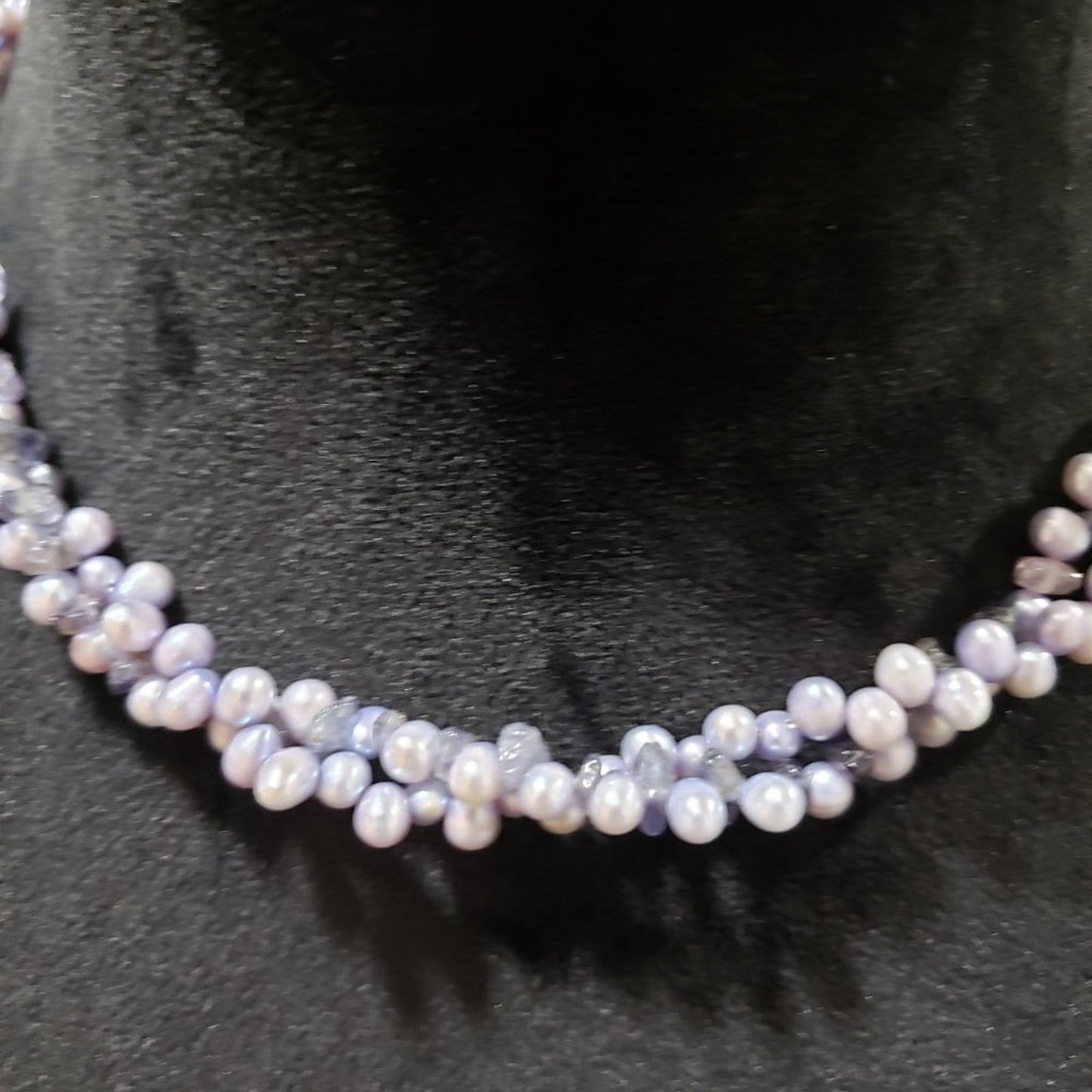 Women Fashion Chunky Natural Stylish Pearl Clavicle Choker Necklace with Lobster