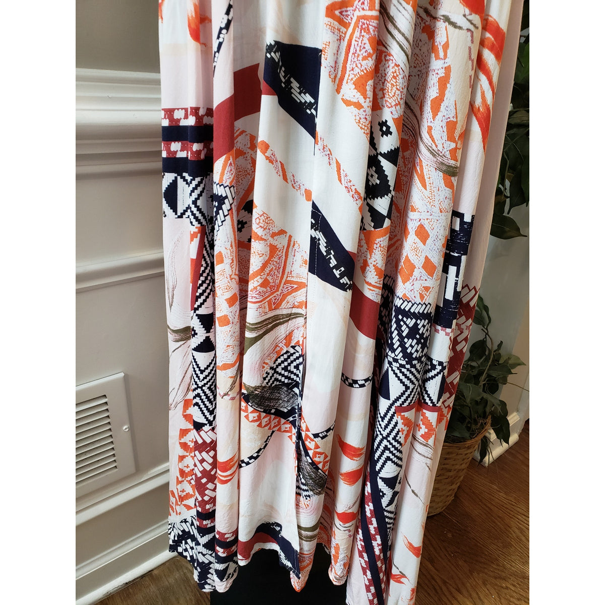 Abel The Label Maxi Dress Women S Multicolor Boho Sleeveless Rayon Sundress