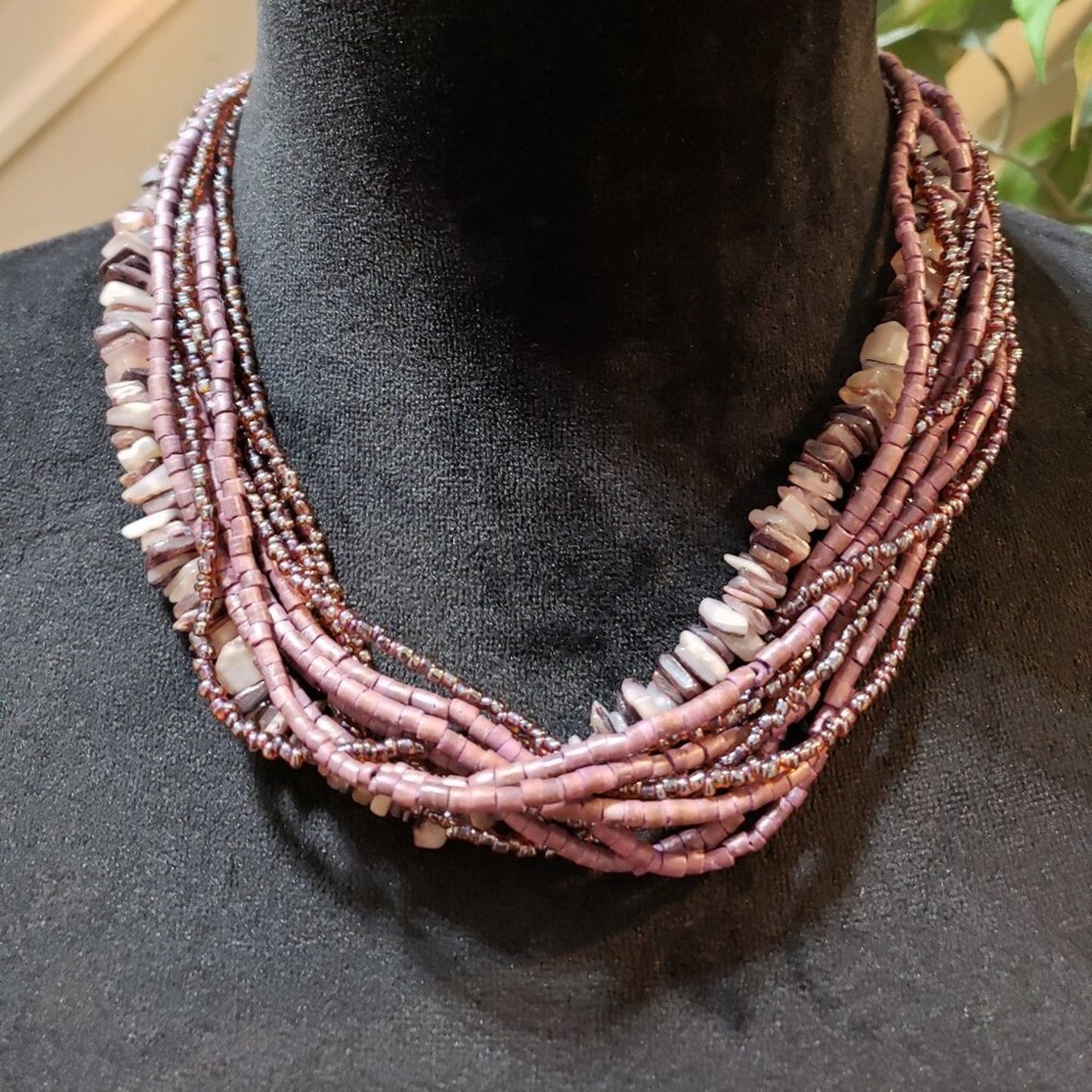 Womens Multicolor Stone Beaded Multiple Layer Necklace Jewelry w/ Lobster Clasp