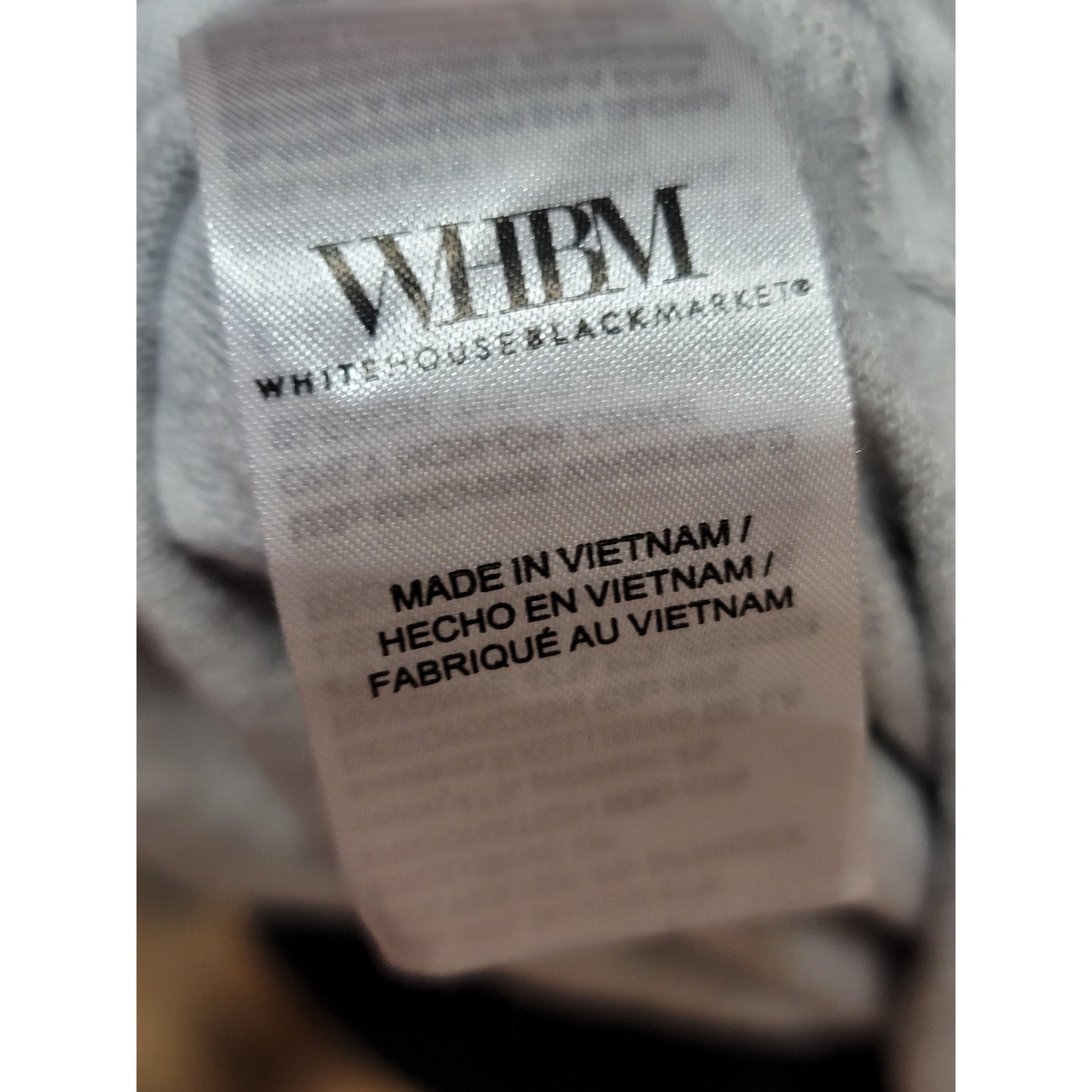 White House Black Market Sweater Women's Medium Gray Long Sleeve Pullover Print