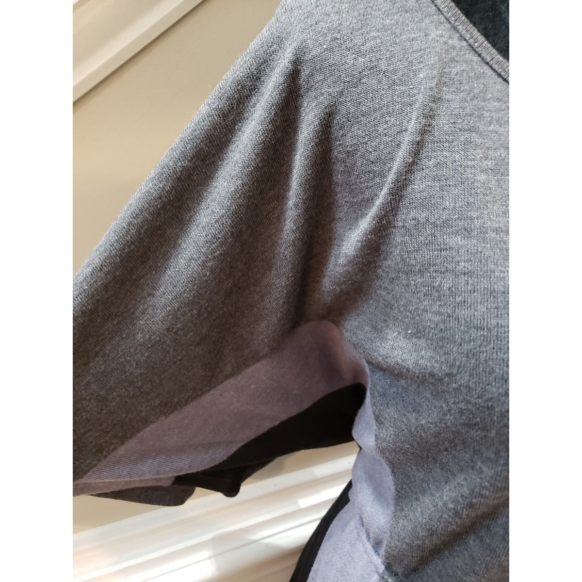 Delirious Dress Women 3X Gray Knit Short Sleeve Tie Waist Pocket Lounge