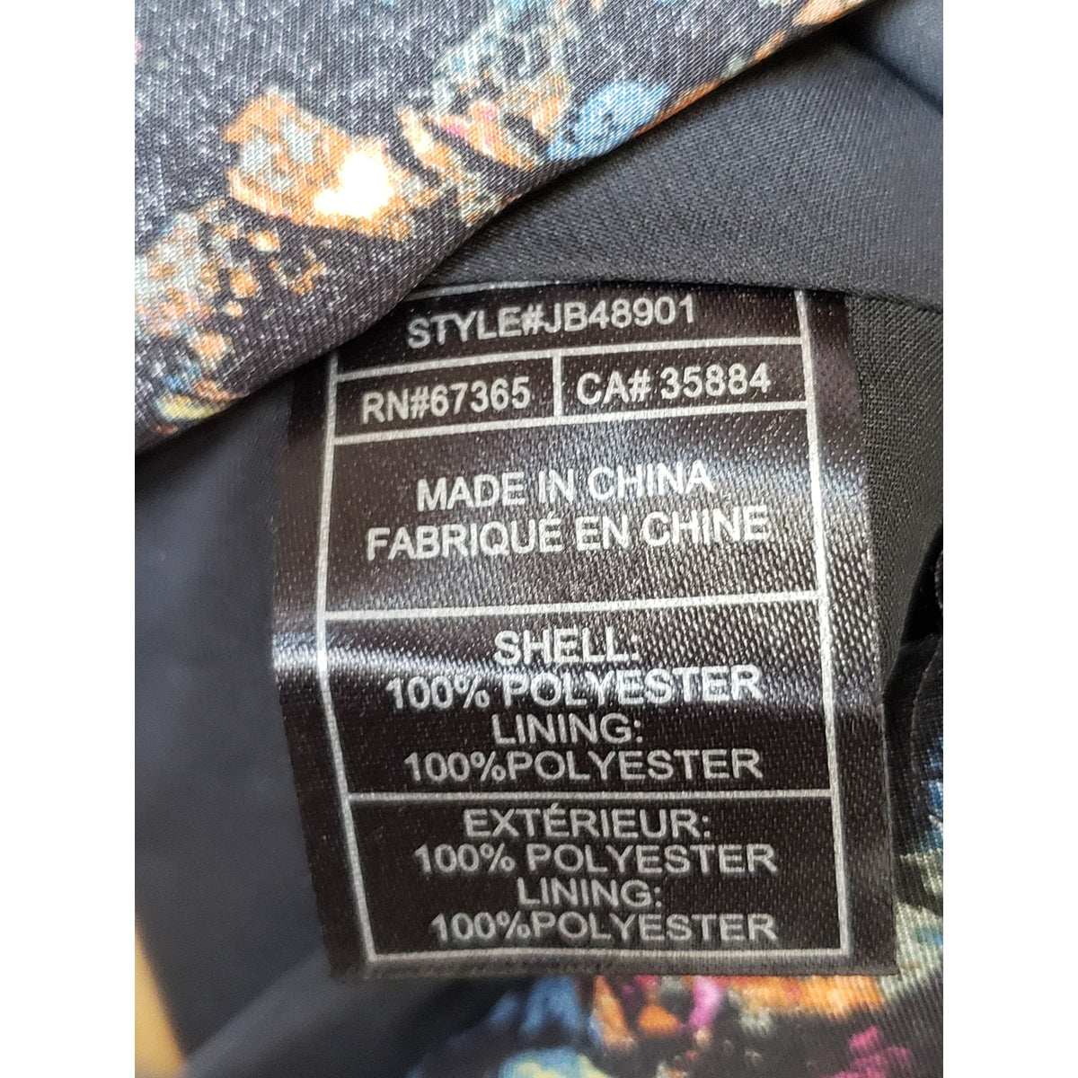 JACK Sheer Dress Womens M Black Geo Print Lined Pleated Fit & Flare Wide Strap