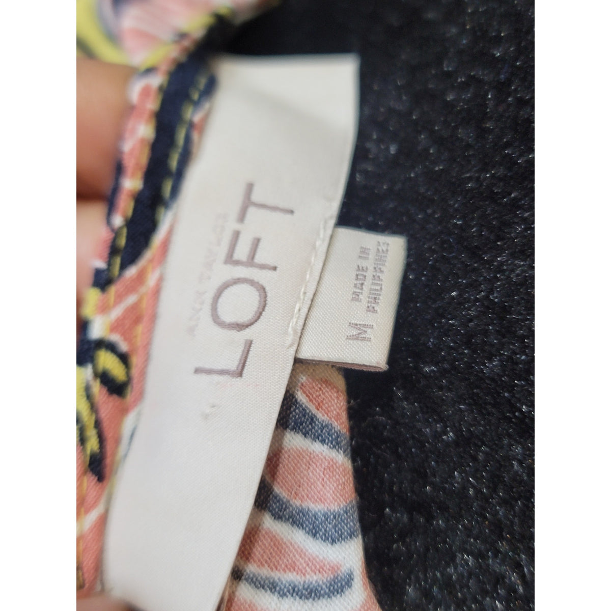 Loft Sheath Dress Women Size M Yellow Pink Blue Floral Print Sleeveless Summer