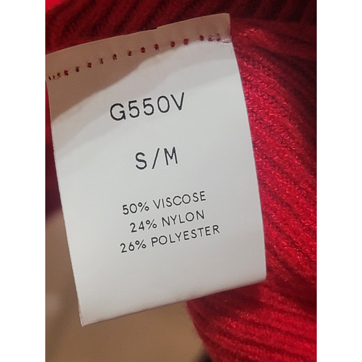 Kerisma Gwyneth Sweater Women SZ S/M Red Ribbed Deep V-Neck Batwing Sleeve