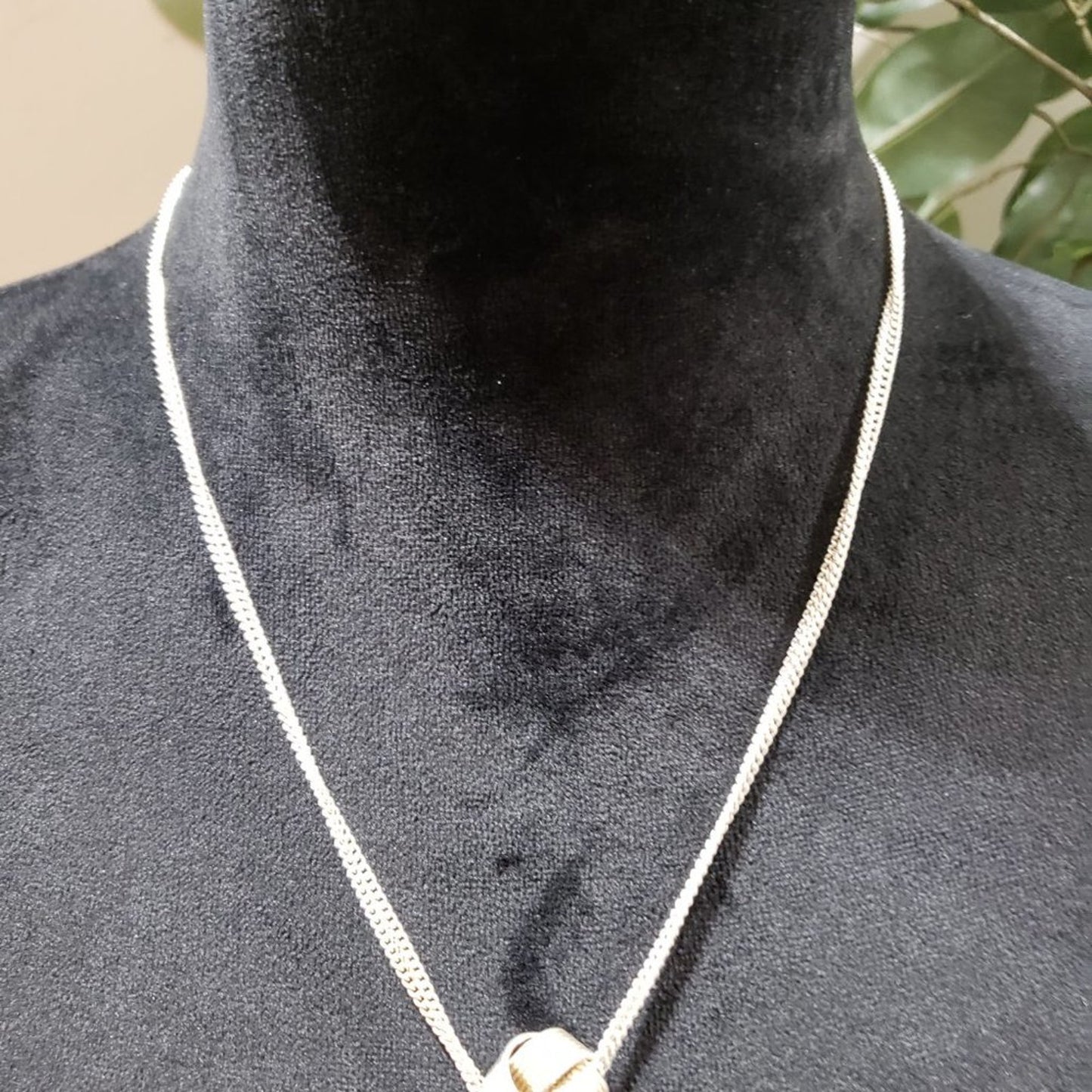 Womens Fashion Gold Tone Twisted Love Knot Pendant Necklace with Lobster Clasp