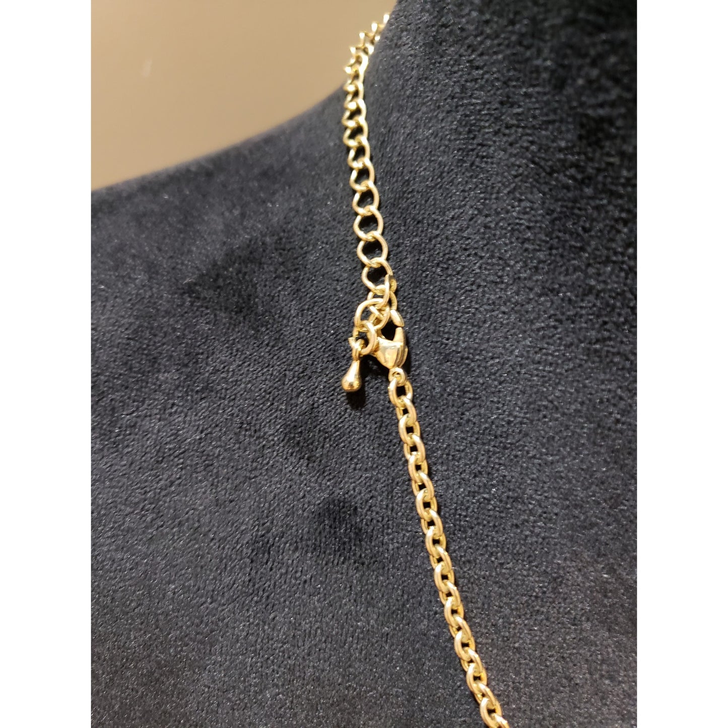 Womens Gold Tone Rhinestone Blue Crystal Acrylic Geo Statement Necklace Jewelry