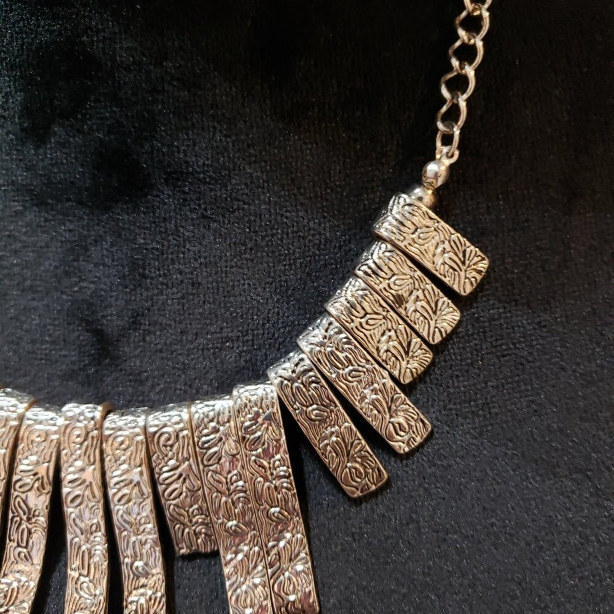 Womens Fashion Silver Long Stick Linked Chain Collar Necklace with Lobster Clasp