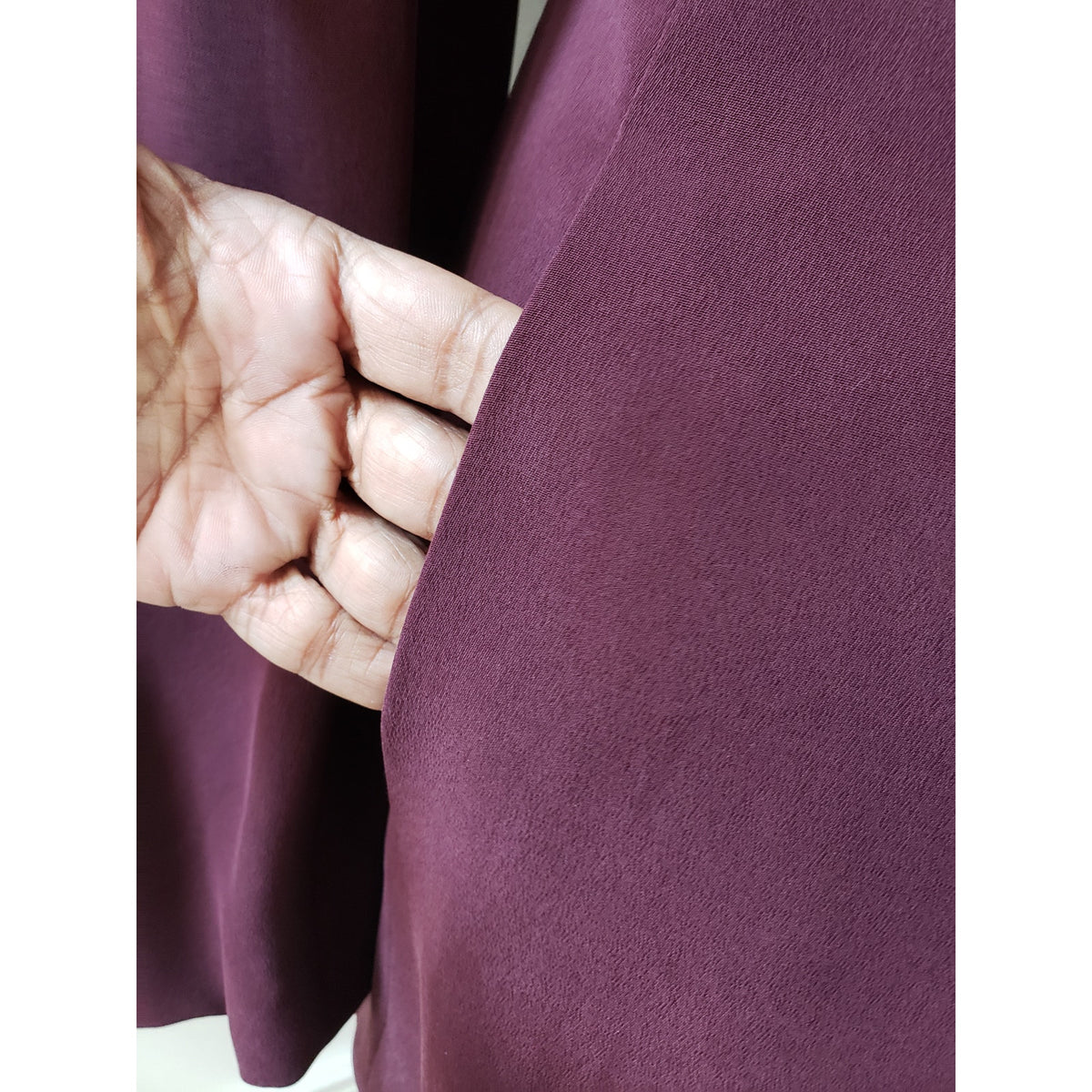 Jones New York 2 Piece Skirt Suit Silk 10 Burgundy Single Breasted 1 Button