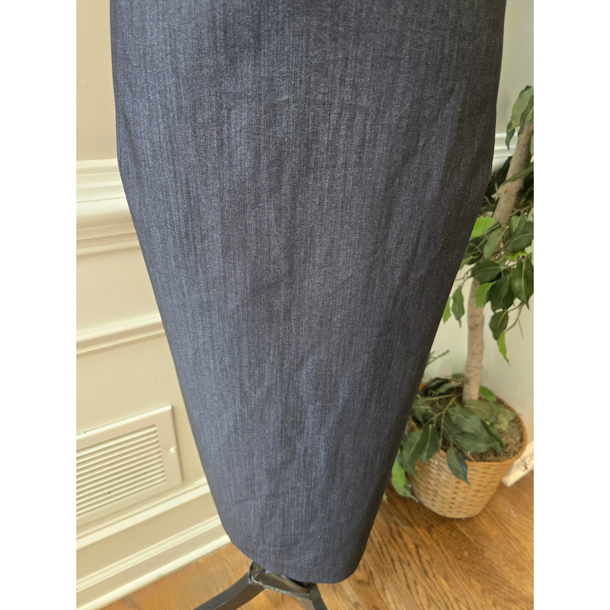 Calvin Klein Sheath Dress Women's Size 20W Black Front Ring Zipper Sleeveless