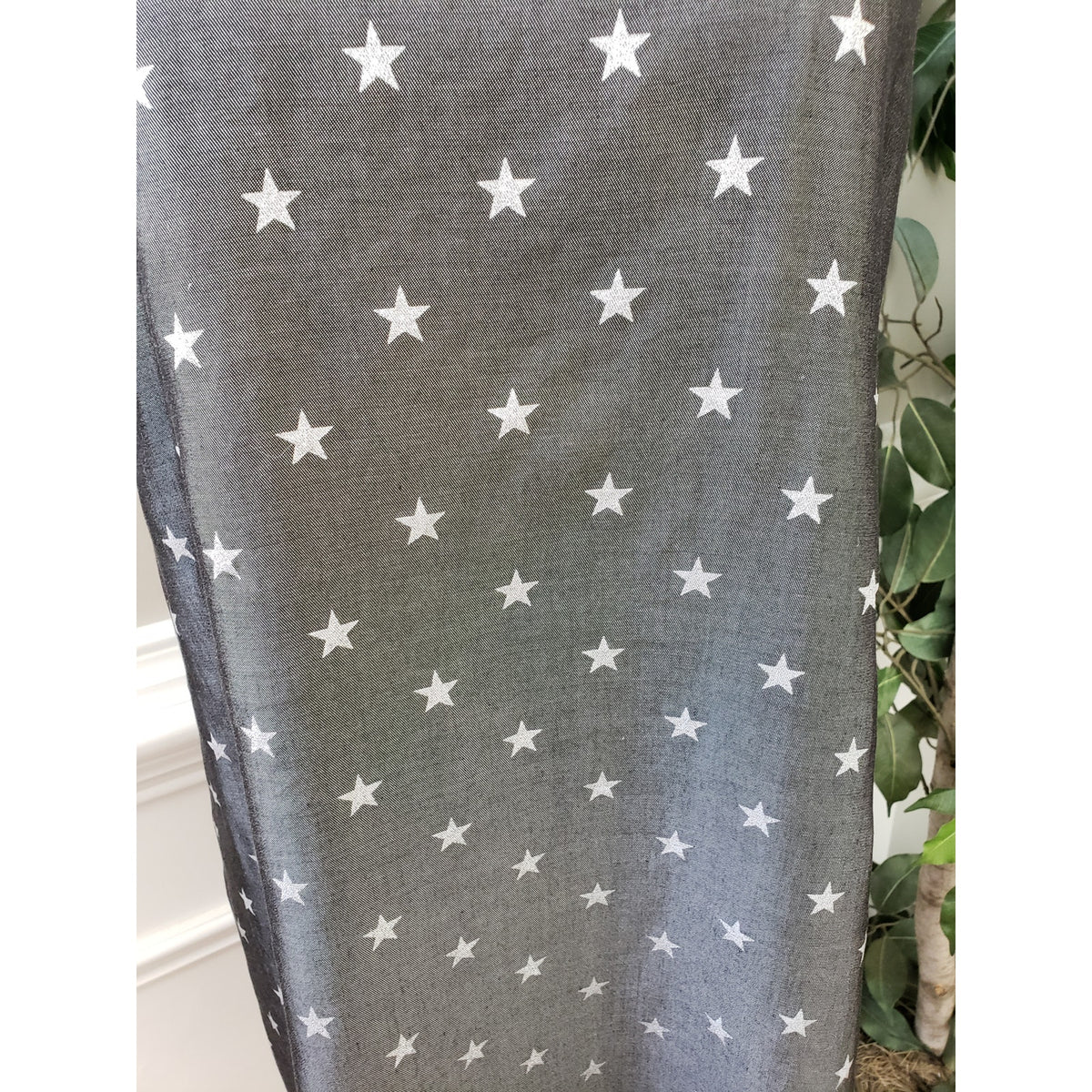 Chelsea & Theodore Fit & Flare Dress Women's S Gray & White Crew Neck Sleeveless