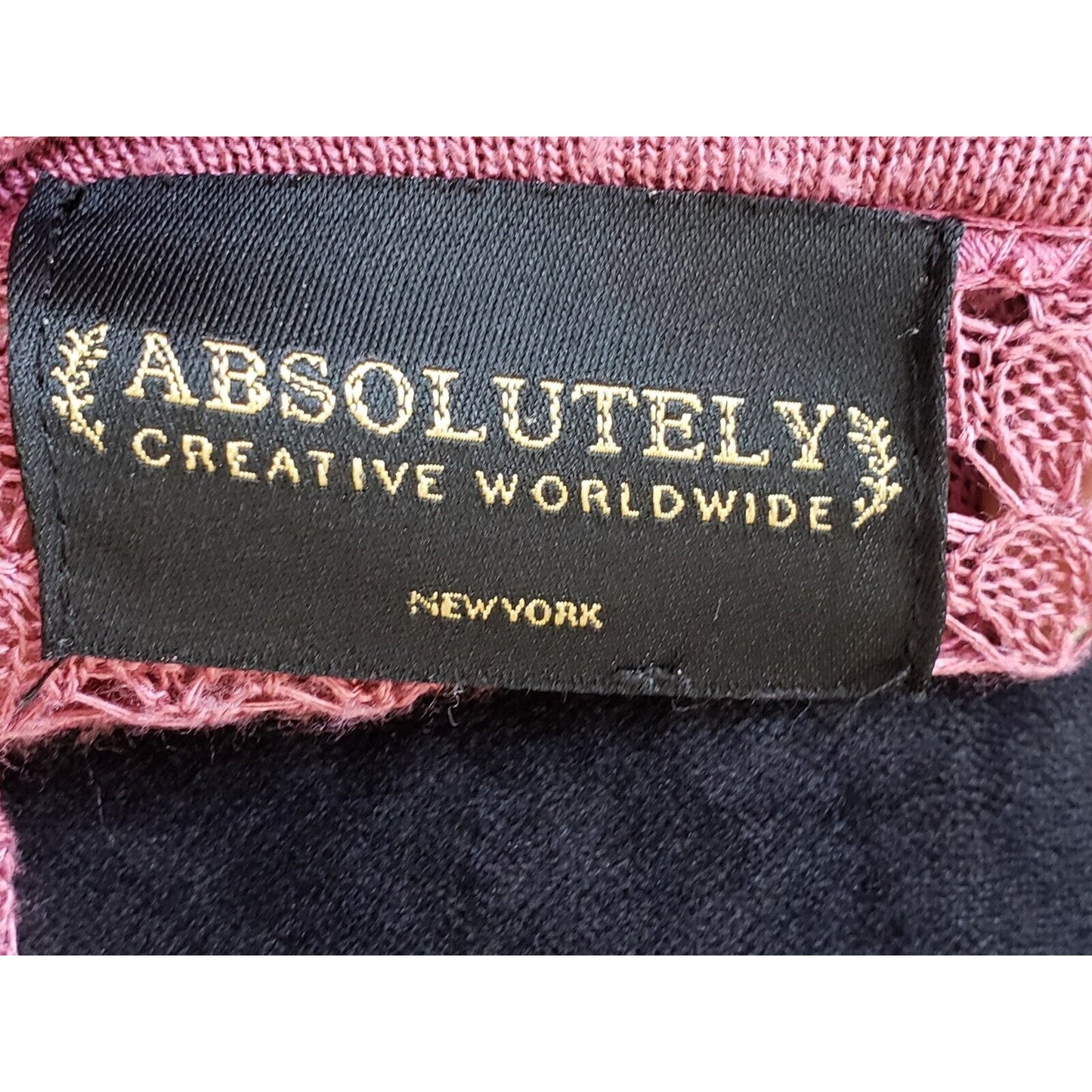 Absolutely Creative Worldwide Women's Pink Crew Neck Long Sleeve Sweater Size XL