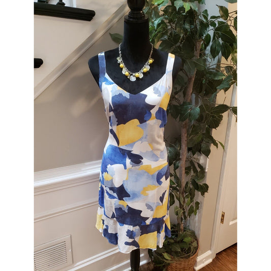 NIC+ZOE Women Multicolor Sun Seeker Sleeveless Knee Length Shift Dress Size S