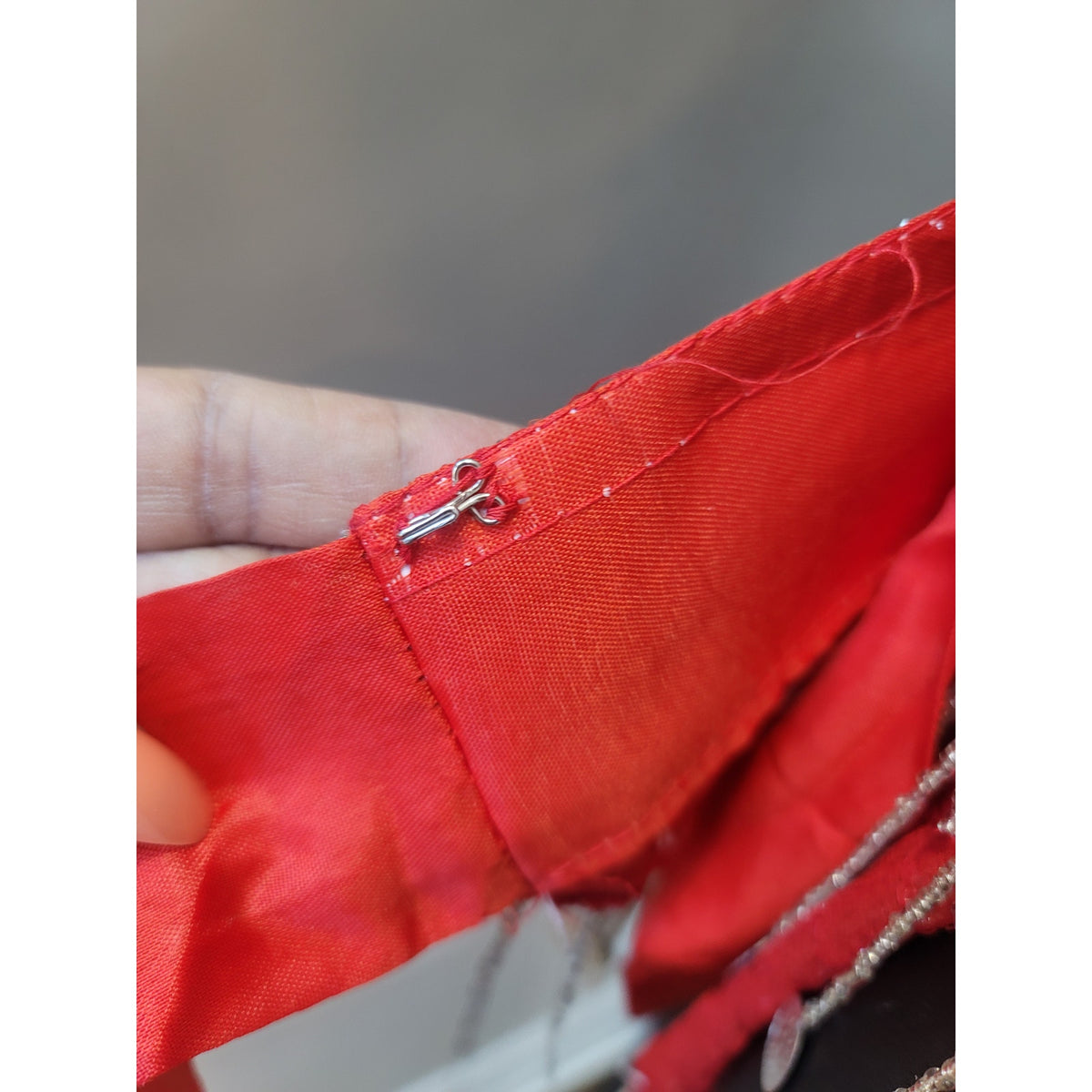 Custom Belly Dance Costume Large Red Halter Top Open Back Coin Skirt Padded Bra