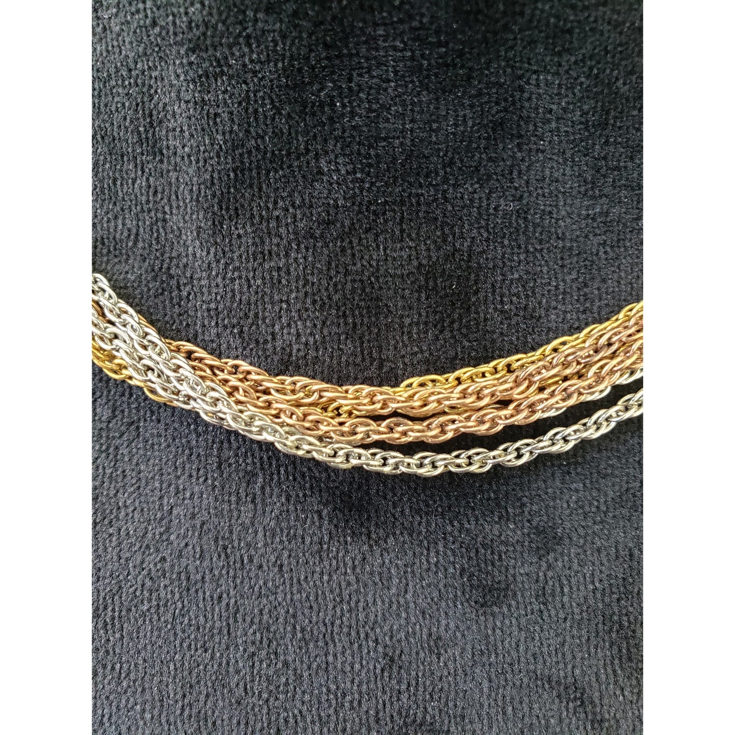 Womens Fashion Gold Copper Silver Tone Rope Chains Necklace Jewelry w/ Box Clasp