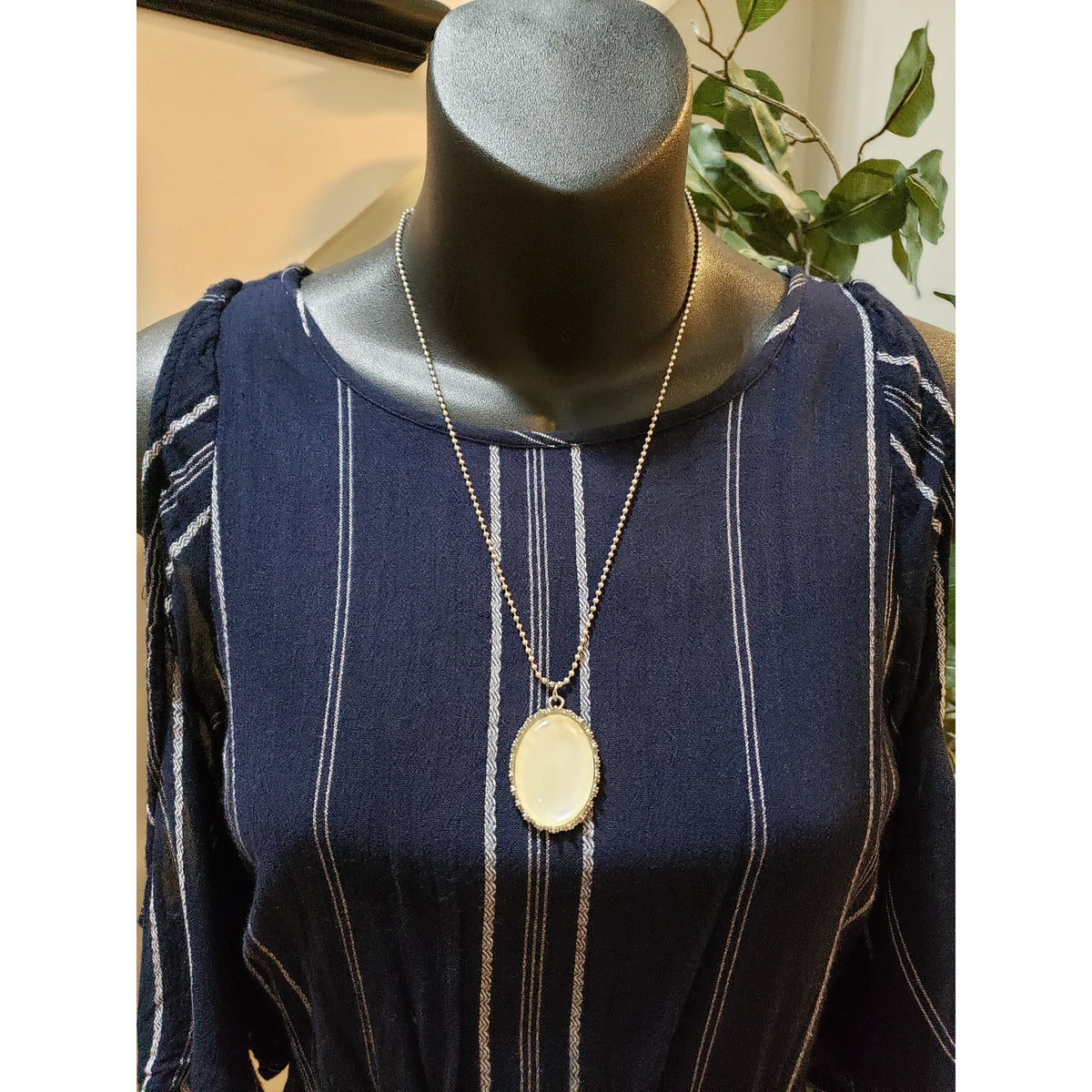 LOFT Maxi Dress Womens S Blue Striped Rayon Lined Tie Waist Cold Shoulder Sleeve