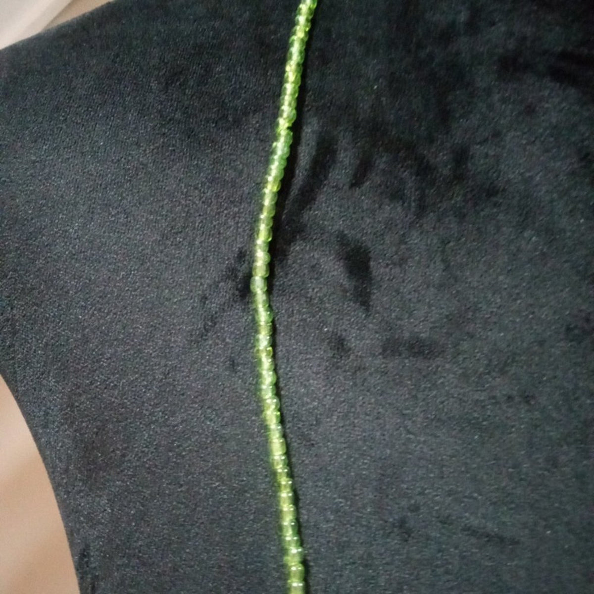 Womens Fashion Green Color Chunky Beaded Acrylic Heart Charm Long Necklace