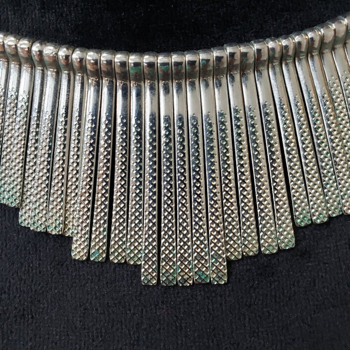 Womens Fashion Silver Link Chain Fringe Necklace Jewelry with Lobster Clasp