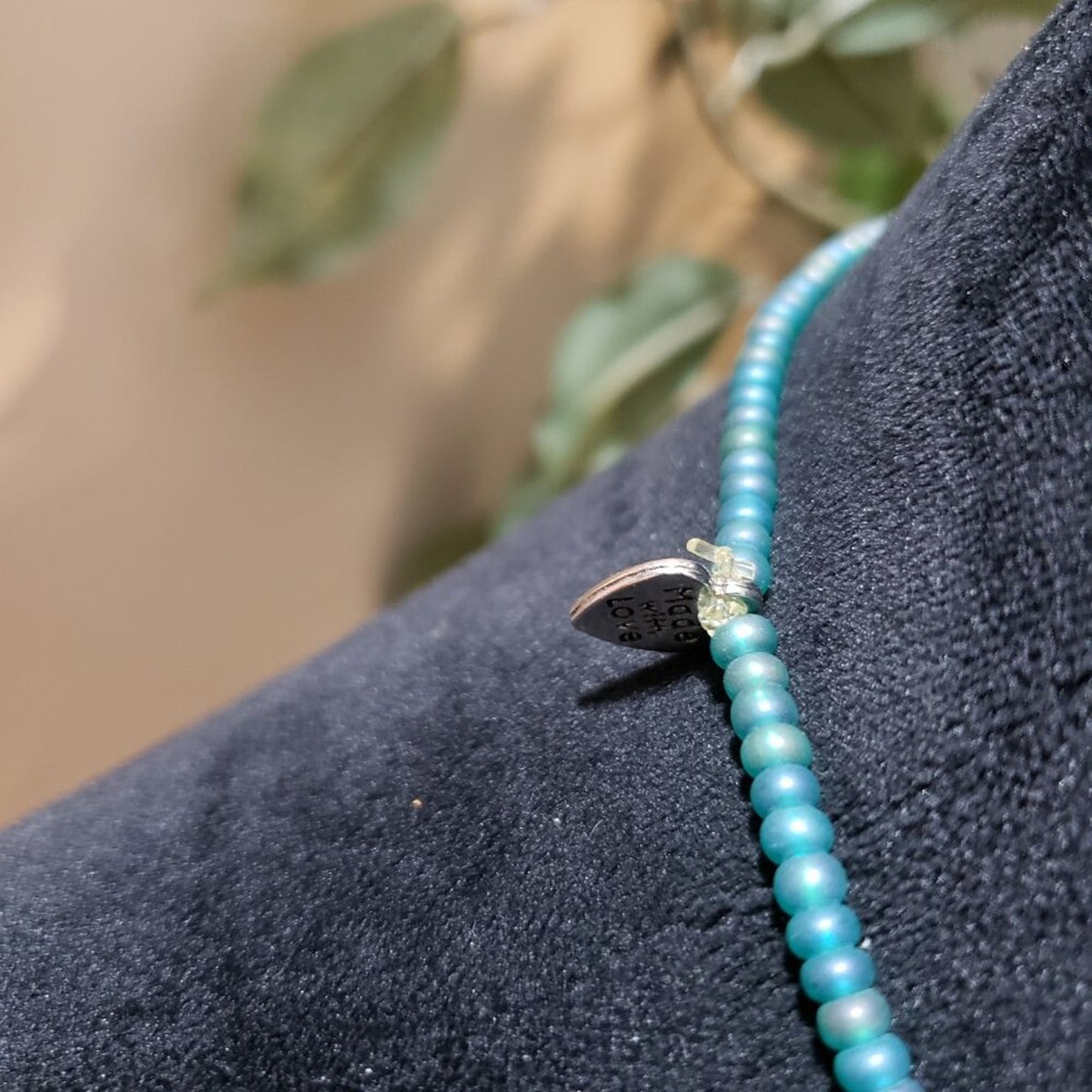 Made with Love Magnesite Turquoise Freeform Magnesite Slabs Beads Necklace