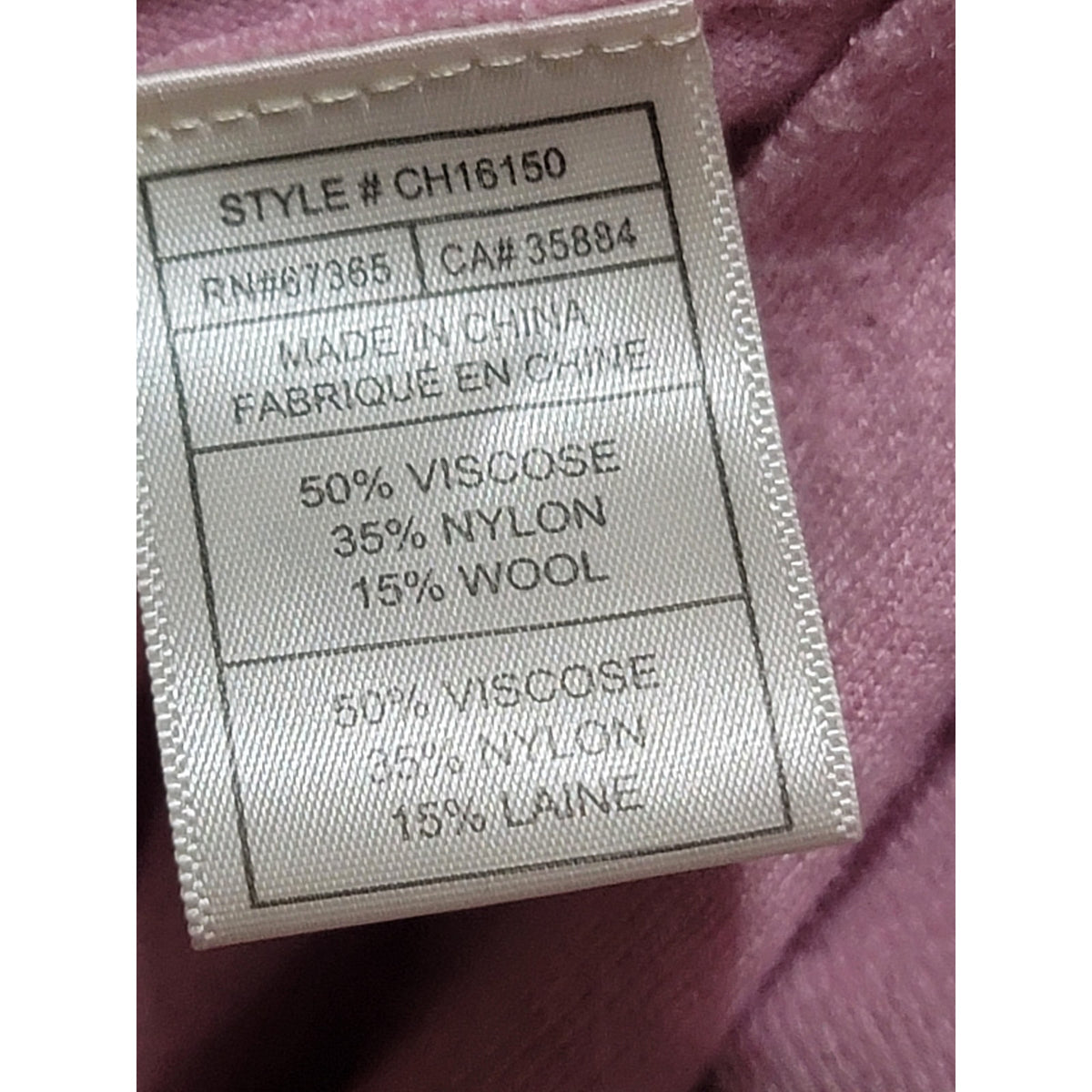 Cupcakes & Cashmere Pullover Sweater Womens Small Pink Drop Shoulder Ribbed Cuff