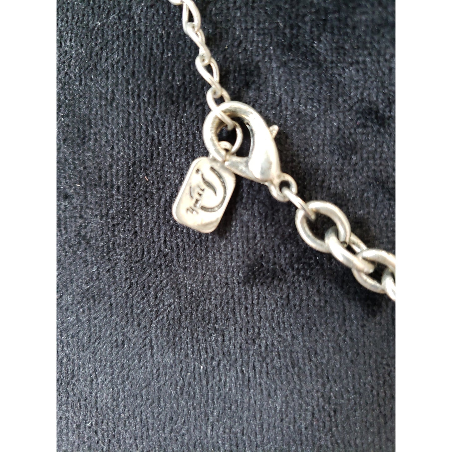 Womens Silver Tone Enamel Beads Metal Cross Pendant Necklace with Rhinestone