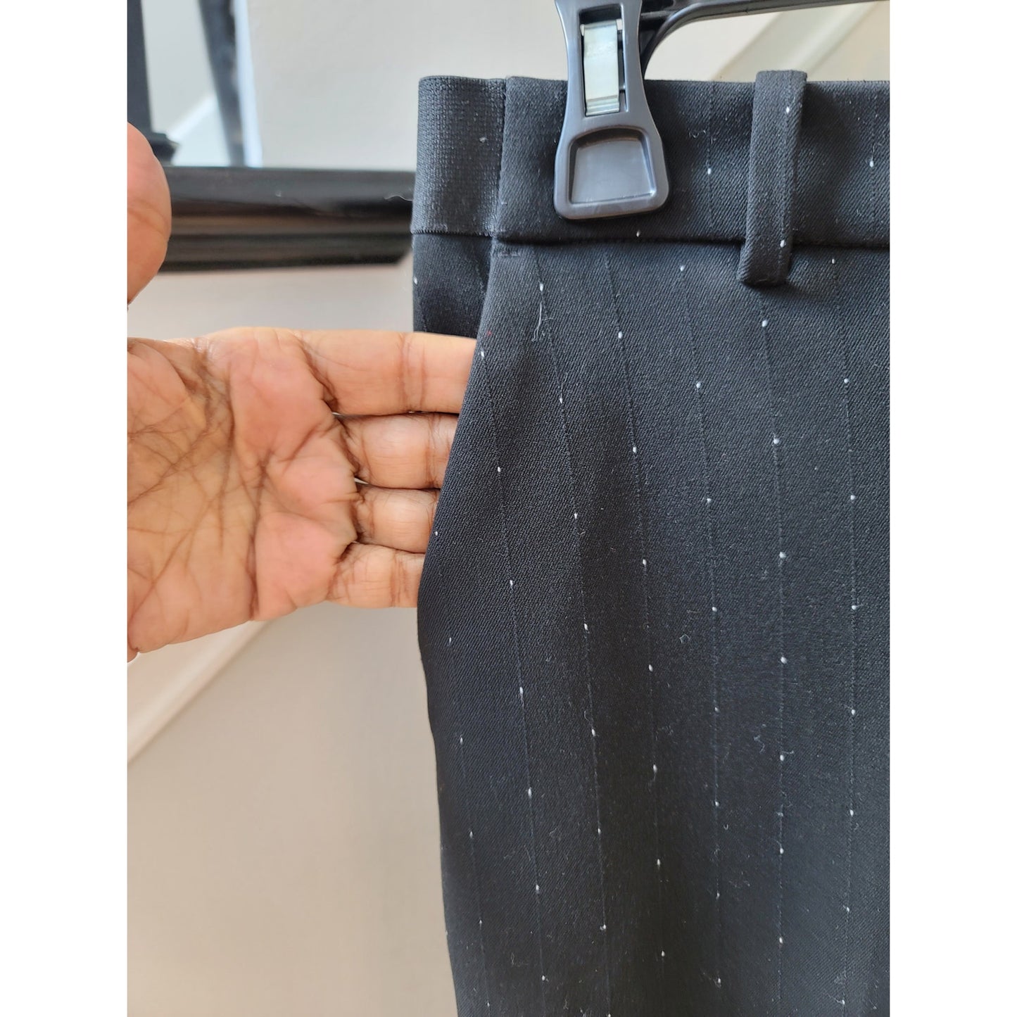 H&M Pants Women's Size Medium Black Stretch Slim Fit Work Trousers