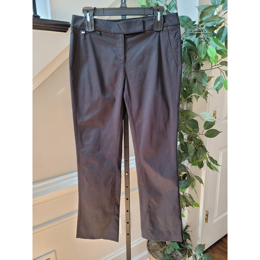 White House Black Market Pants Women's 4R Black Sleek Boot Stretch Work Trousers