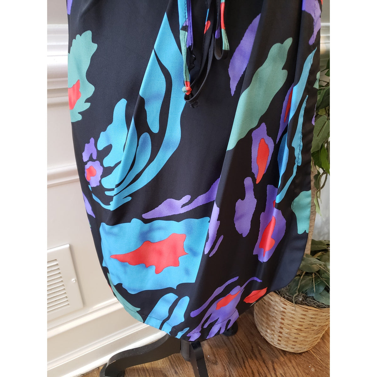 Cato Dress Women's 10 Black Multicolor Abstract Print Sleeveless Party Casual