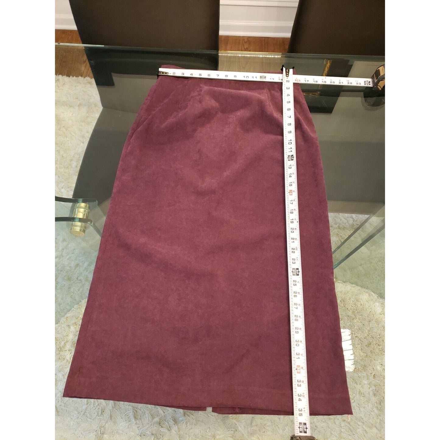 Harve Benard Women's Purple Solid Long Sleeve Blazer & Skirt 2 Piece Suit Large