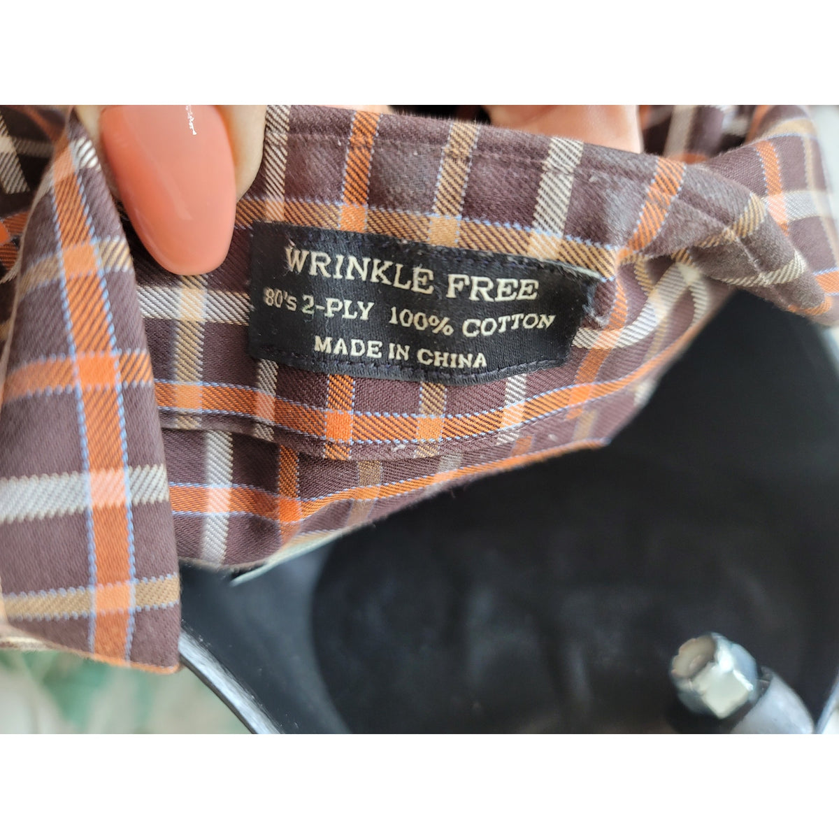 Neiman Marcus Button-Down Shirt Men's Size X-Large Brown 100% Cotton Long Sleeve
