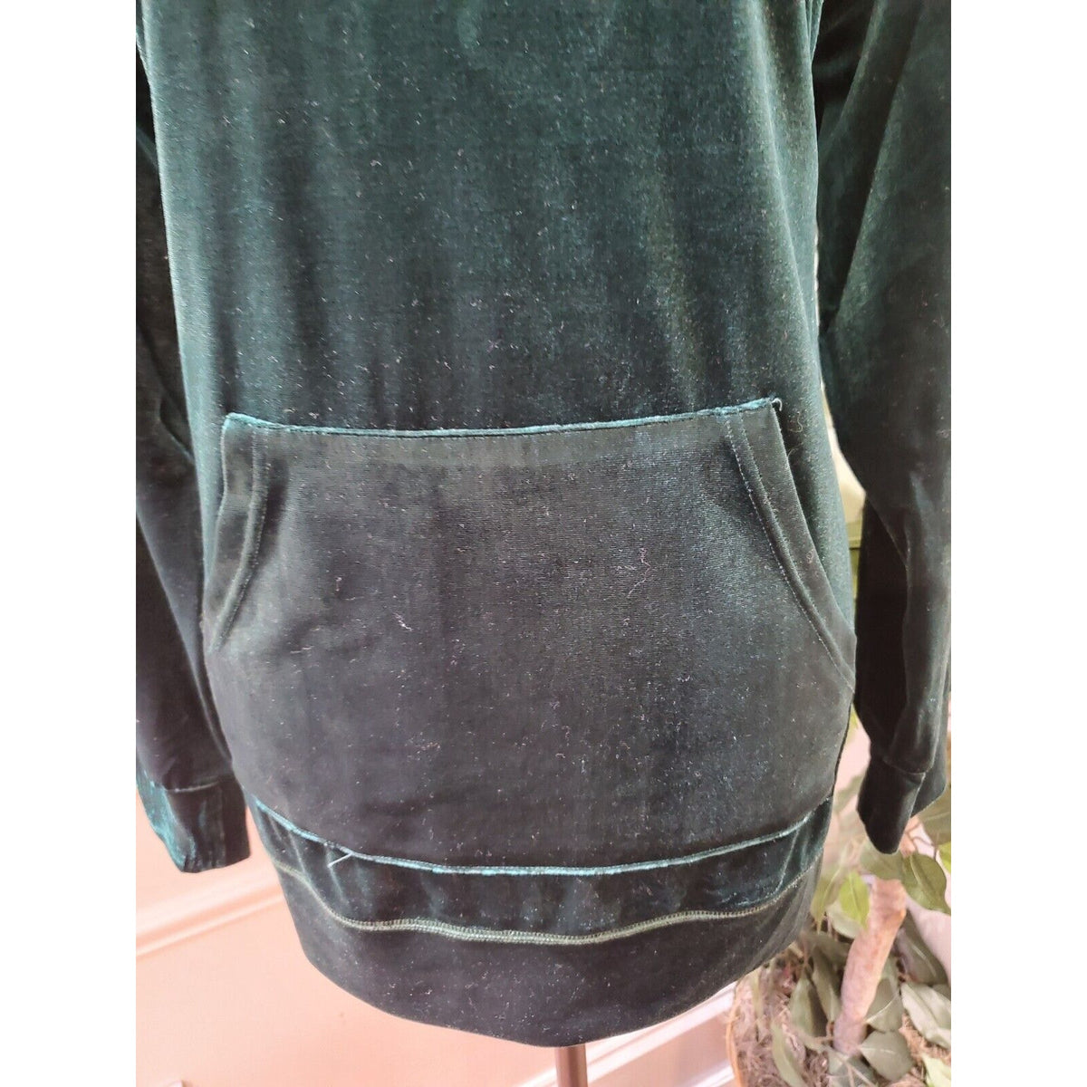 Suzanne Betro Women's Green Polyester Round Neck Long Sleeve Casual Top Size 1X