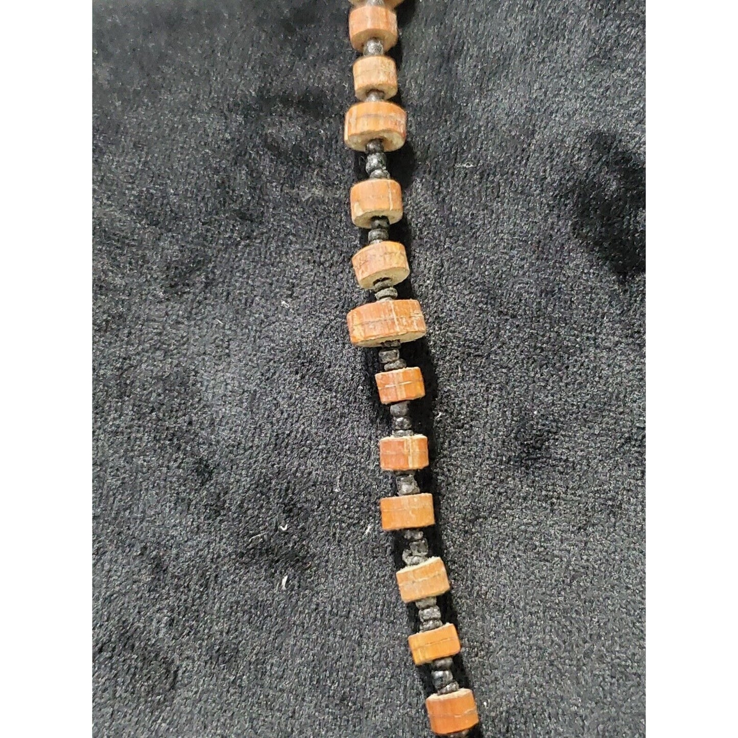 Vintage Wood Beaded Boho Necklace Tribal Animals Leopard Giraffe Tiger Lion