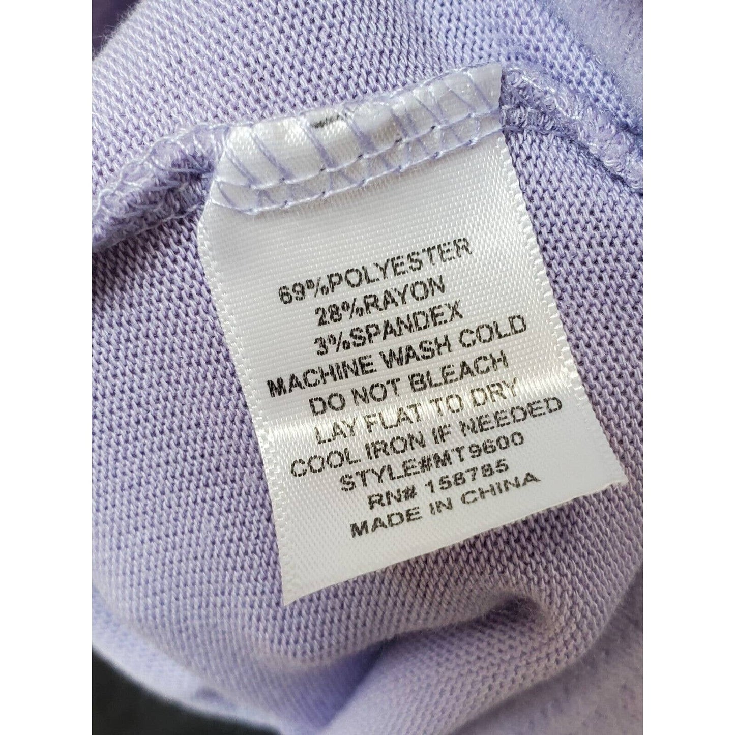 Another Reason Women's Purple Polyester High Neck Long Sleeve Pullover Sweater M