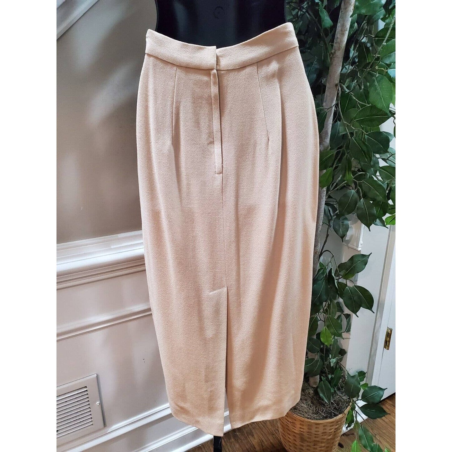 VTG New Classics Casual Corner Beige Single Breasted Blazer& Skirt 2 Pc's Suit 4