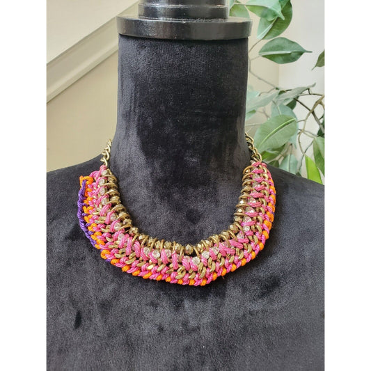 Women's Colorful Fashion Ethnic Beads Collar Choker Necklace