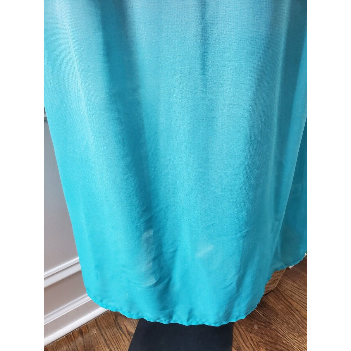 Truth Nyc Women's Red & Blue Polyester Round Neck Sleeveless Long Maxi Dress *XL