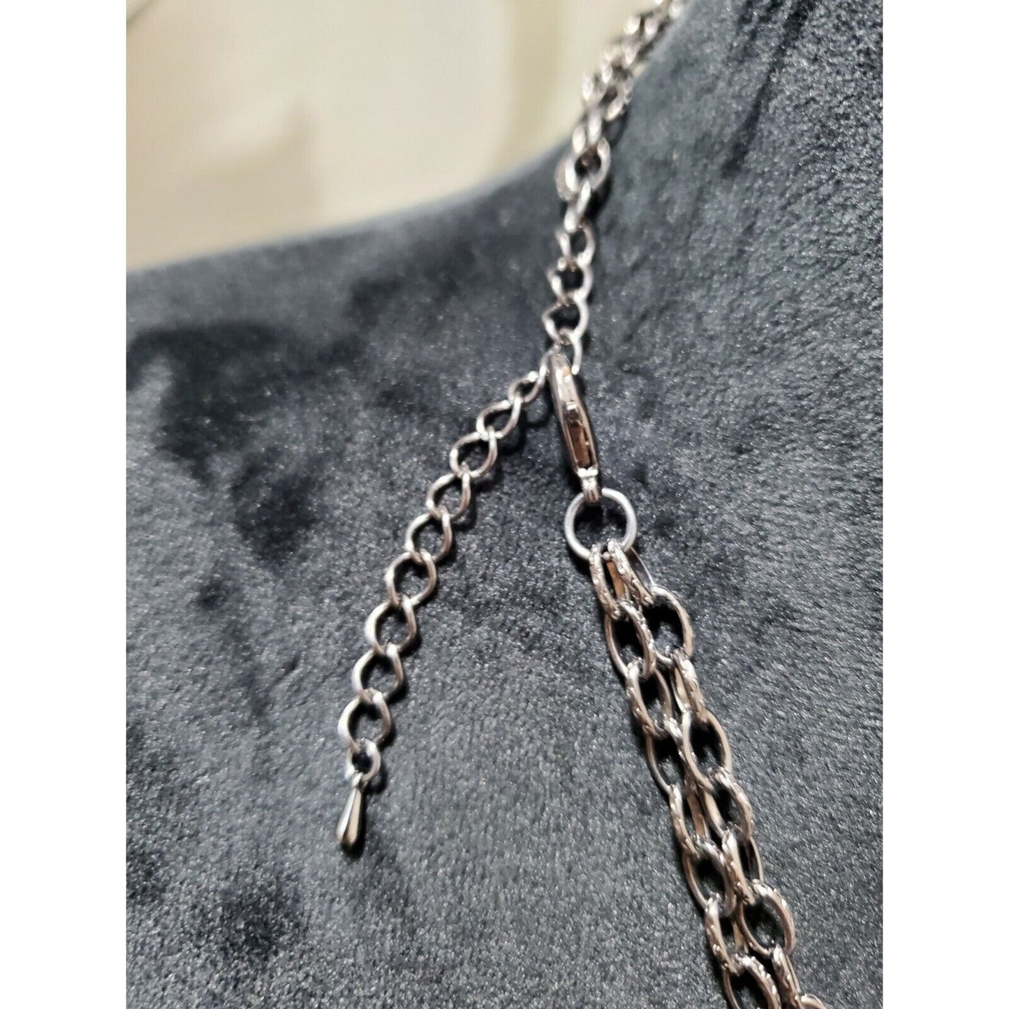 Women's Pewter Layered Multi-size Round Coin Stylish Chunky Necklace