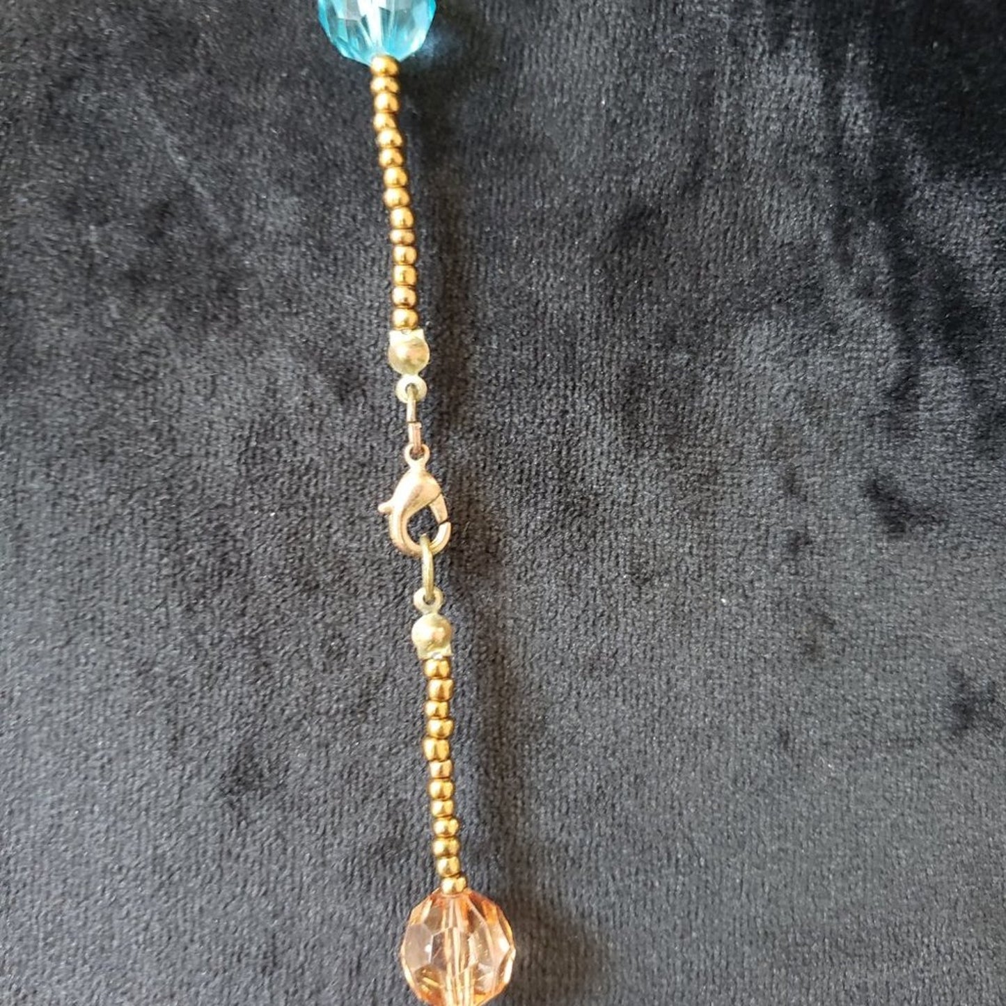 Women's Multicolor Round Beaded Fashion Pendant Necklace