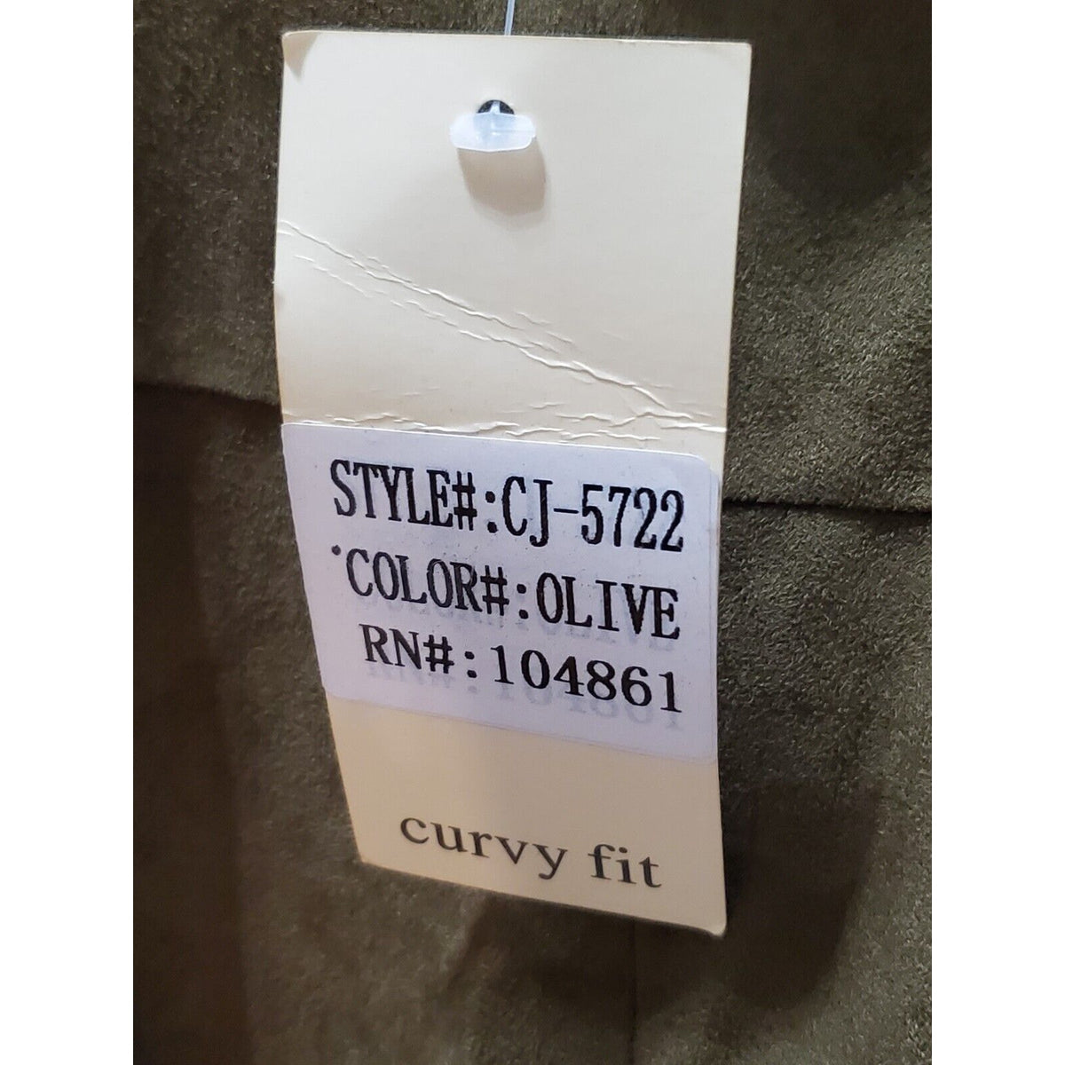 COC Womens Olive Polyester V Neck Sleeveless 1 Piece Jumpsuit Curvy Fit Size 1XL
