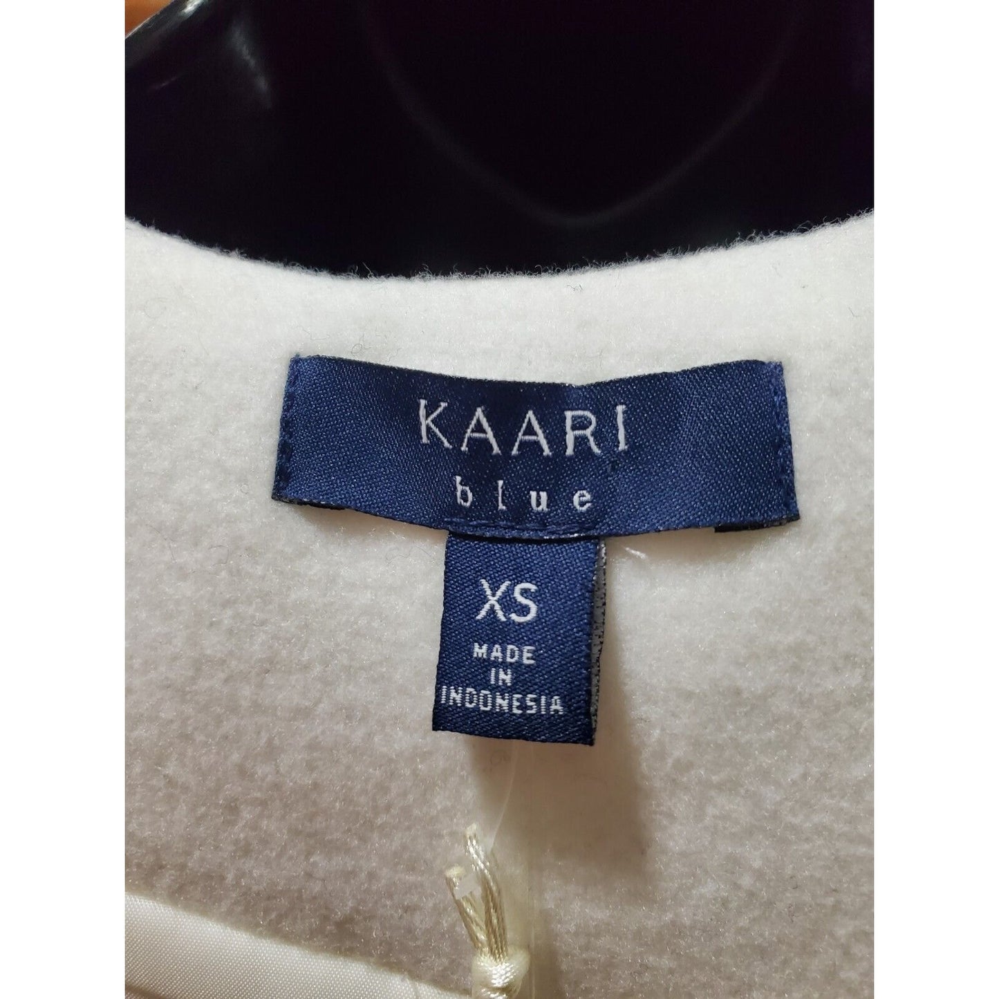 Kaari Blue Women's White Polyester Long Sleeve Buttons Front Casual Coat Size XS