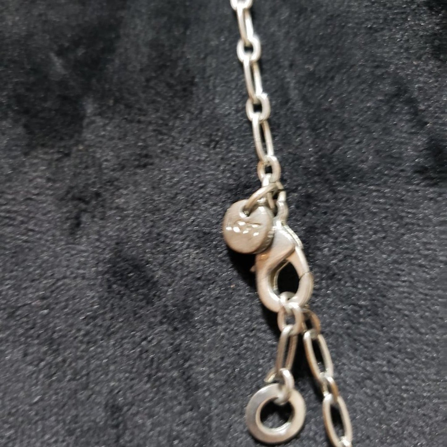 Loft Beaded and Silver Leaf Charms Womens Teardrop Necklace with Lobster Clasp