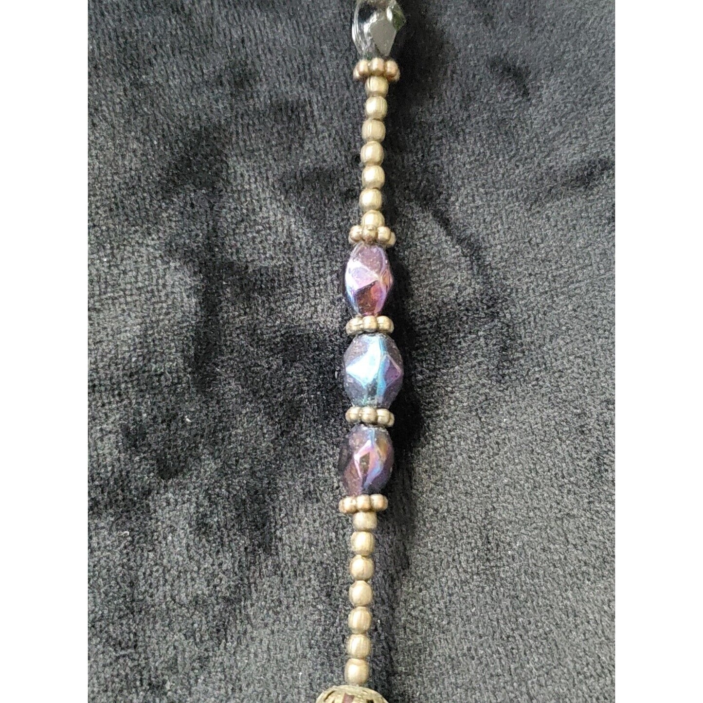 Assorted Stone Beaded Strand Faux Gemstones Long Necklace